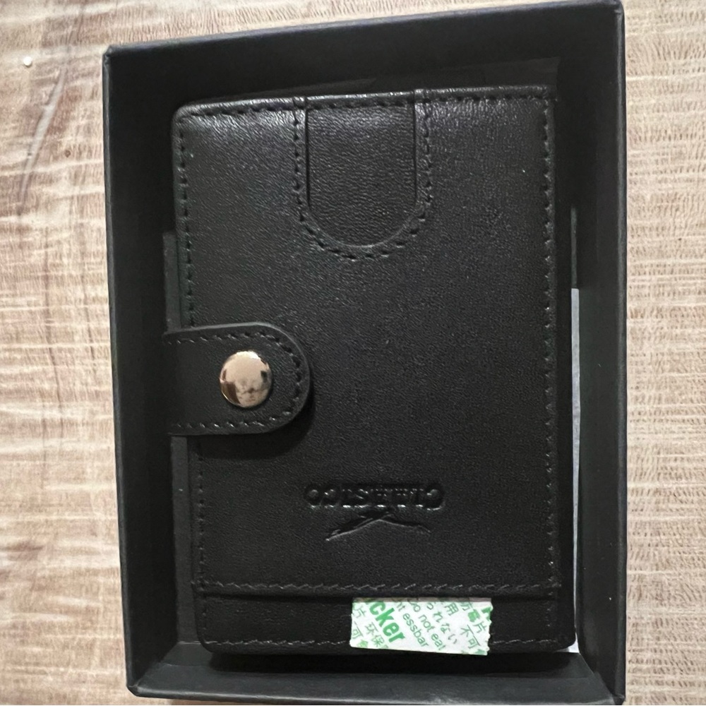 NIB Claasico Wallet with aluminum card blocking holder.